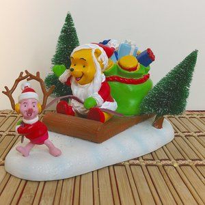 Department 56 Merry Christmas Pooh Figurine Winnie The Pooh and Piglet